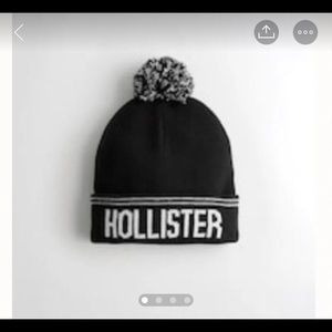 Hollister Knit Logo Pom Beanie